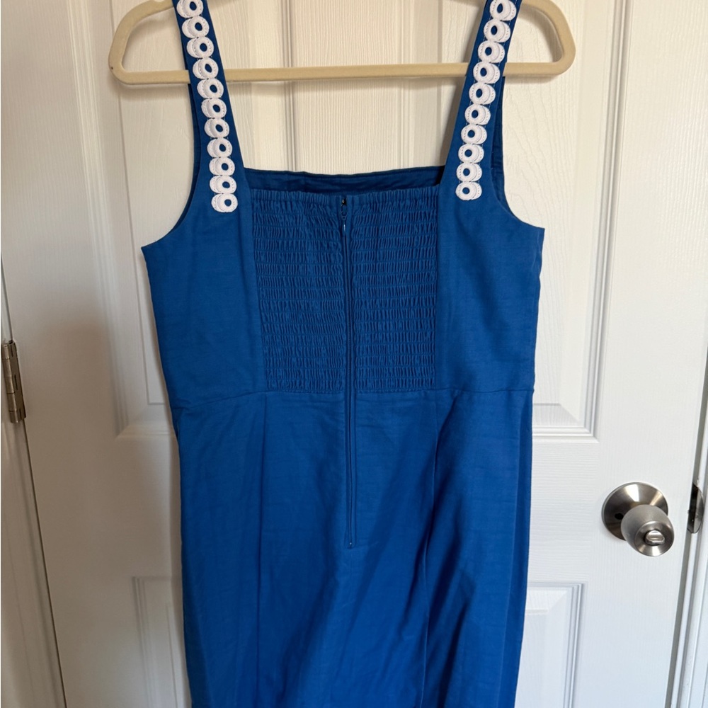 Lilly Pulitzer Blue Jumpsuit with White Trim - Picture 5 of 6